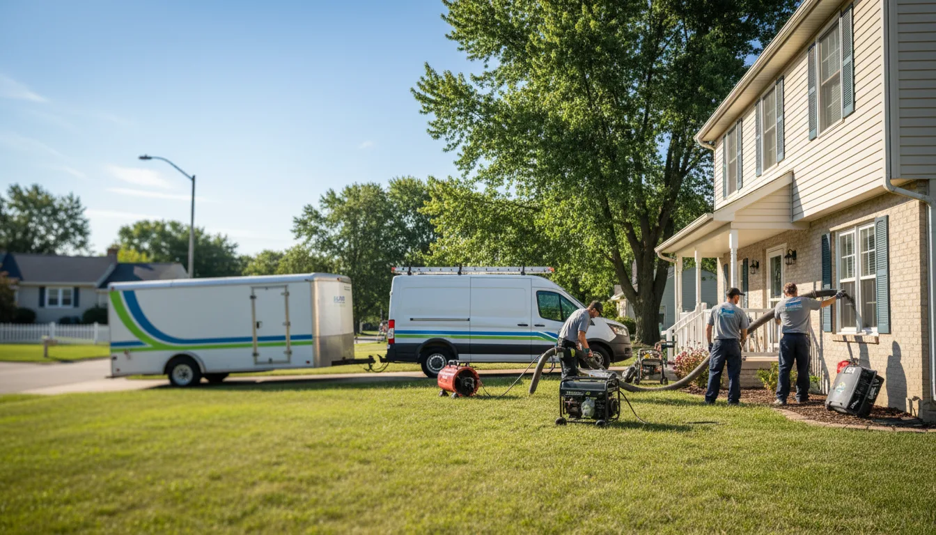 Flooded Basement Restoration And Cleanup With Repair in Owensburg, IN near me